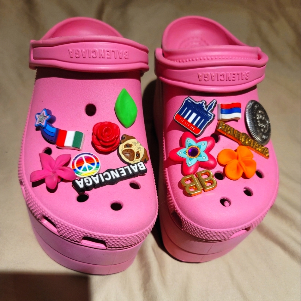 Balenciaga platform crocs